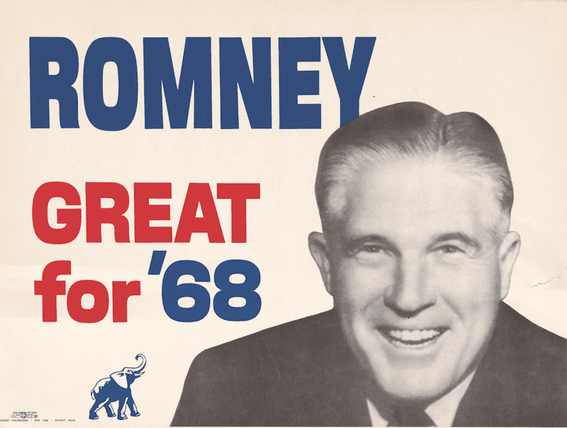 1968 George Romney Republican Nomination Poster