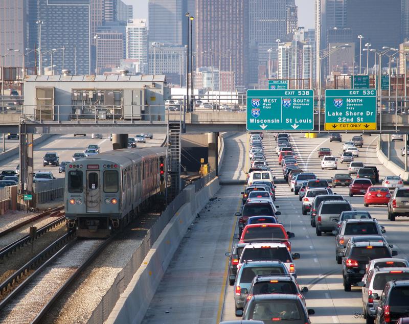 Traffic in Chicago, IL