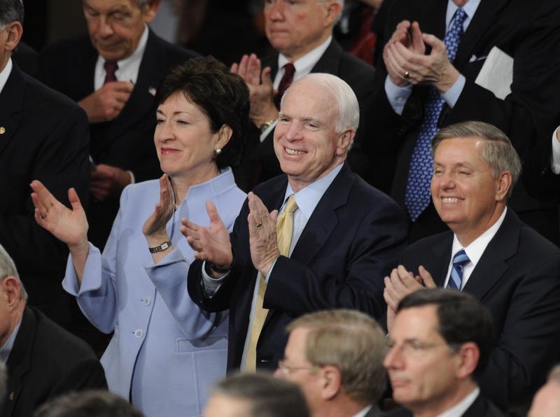 Image result for PHOTOS OF SEN MCCAIN AND COLLINS