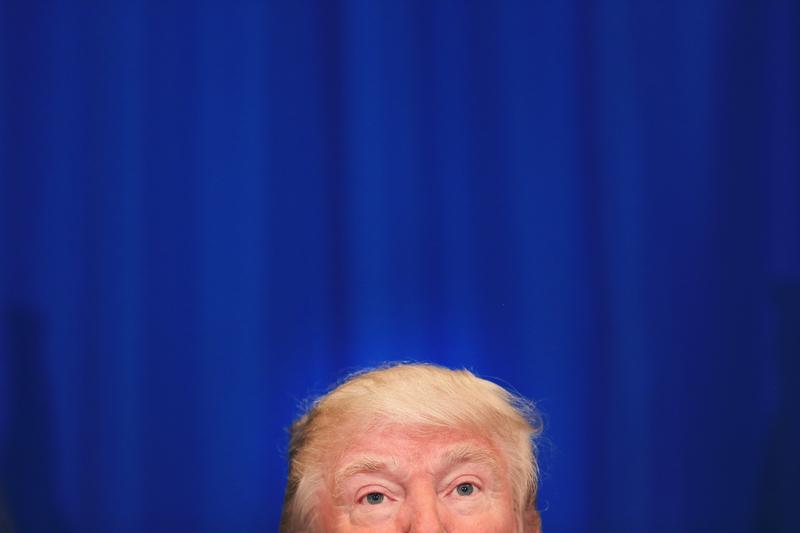 Republican presidential candidate Donald Trump speaks at a rally at the Fort Worth Convention Center on February 26, 2016 in Fort Worth, Texas.