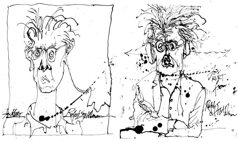 Ralph Steadman's portraits of Kurt Andersen