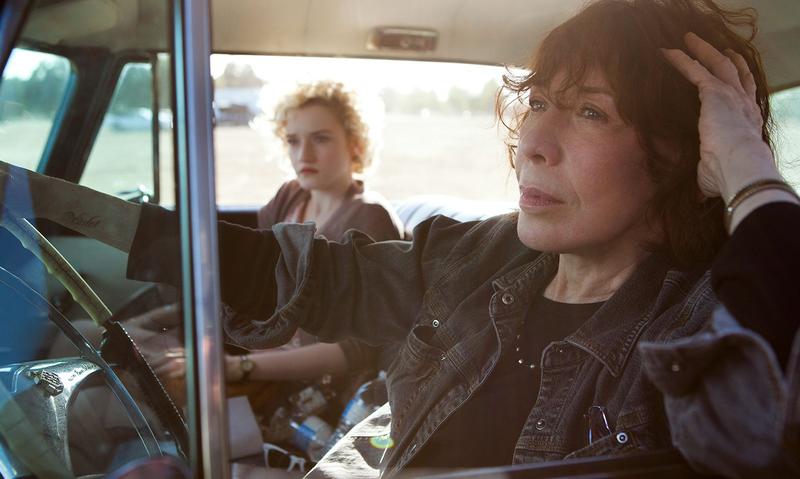 Lily Tomlin with Julia Garner in <em>Grandma</em>
