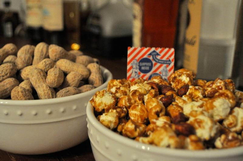 Peanuts, Cracker Jack, and a mystery prize.