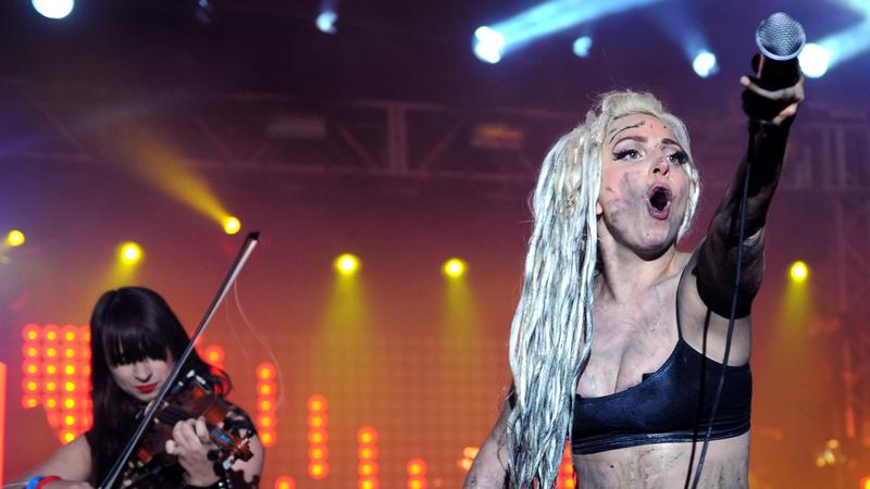 Lady Gaga performs at the Doritos #BoldStage at Stubb's Bar-B-Q on March 13, 2014 at SXSW.