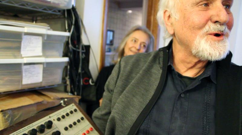 Morton Subotnick and Joan La Barbara in their Greenwich Village home.