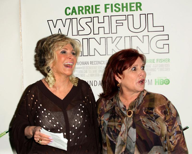 Sheila Nevins HBO President Documenary Films and actress Carrie Fisher (R) attend the premiere of the HBO Documentary 'Wishful Drinking' at the Linwood Dunn Theater on December 7, 2010 in Hollywood.