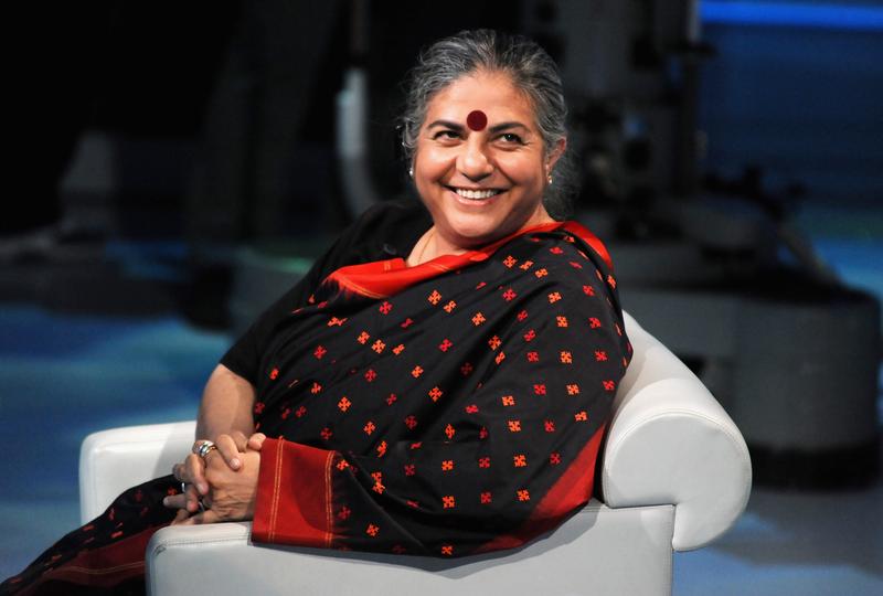 Vandana Shiva attends 'Che Tempo Che Fa' Italian Tv Show held at Rai Studios on May 23, 2010 in Milan, Italy.
