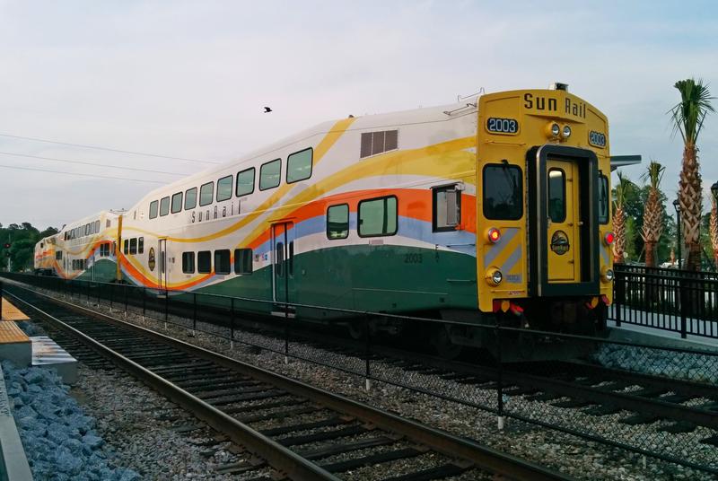 A SunRail train in Florida