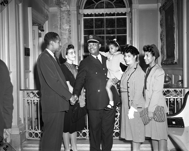 Battle became the first African American member of the New York City Parole Commission in 1941. Family members attended his City Hall swearing-in.