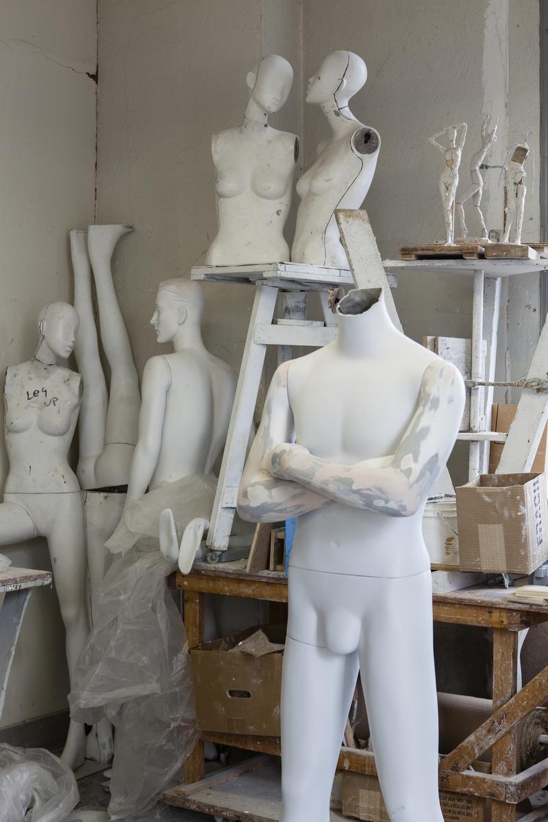 Mannequin Parts in Michael Evert’s Studio, 2014. Collection of Ralph Pucci
