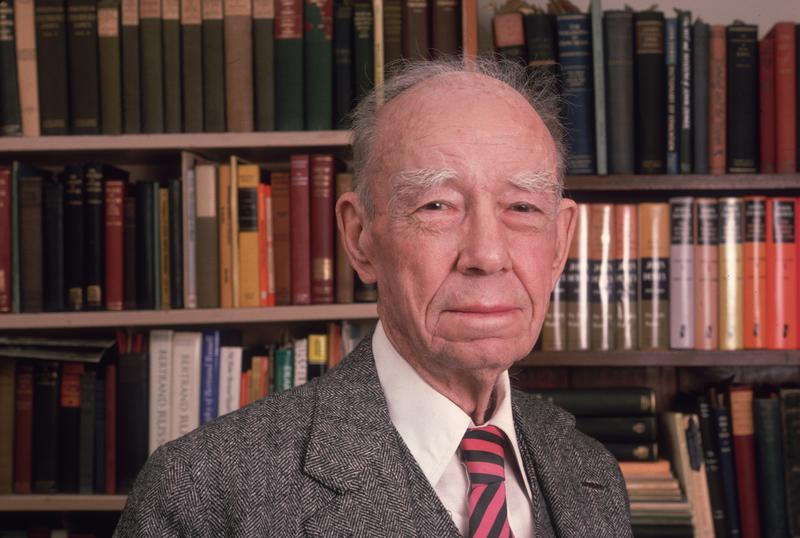 American author and social reformer Corliss Lamont (1902-1995), former director of the American Civil Liberties Union in 1982.