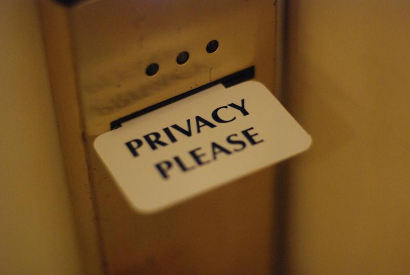 Your hotel may be the last place in the world where you can get some actual privacy (though probably not even there, either).