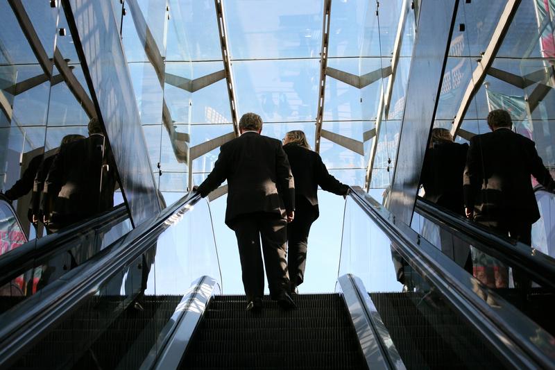 Office politics: a race to the top.
