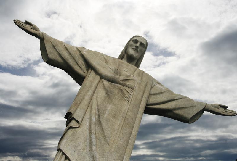 The Christ the Redeemer statue overlooking Rio de Janeiro, Brazil