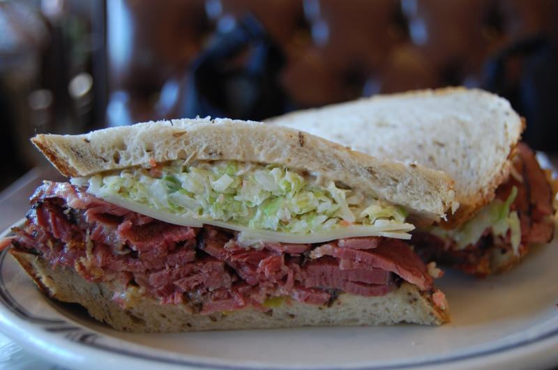 Classic pastrami sandwich.