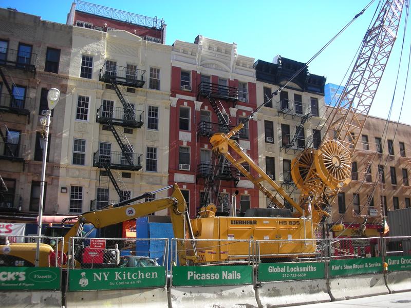 Second Avenue subway construction