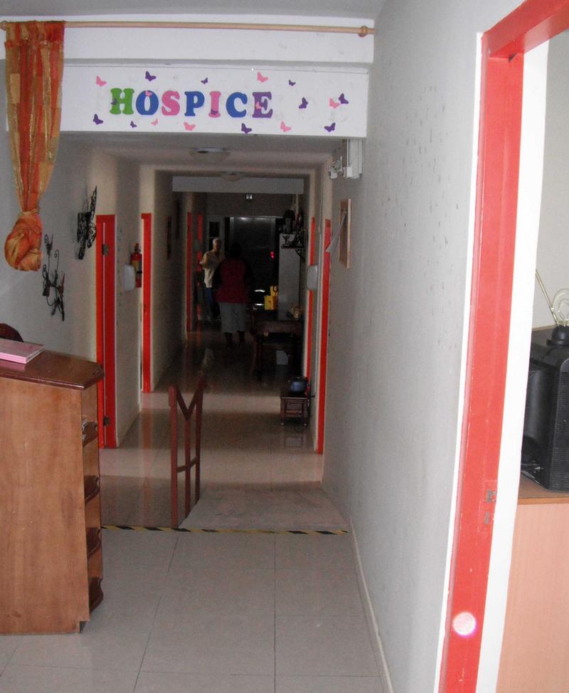 Hospice entrance from the care home part of the building