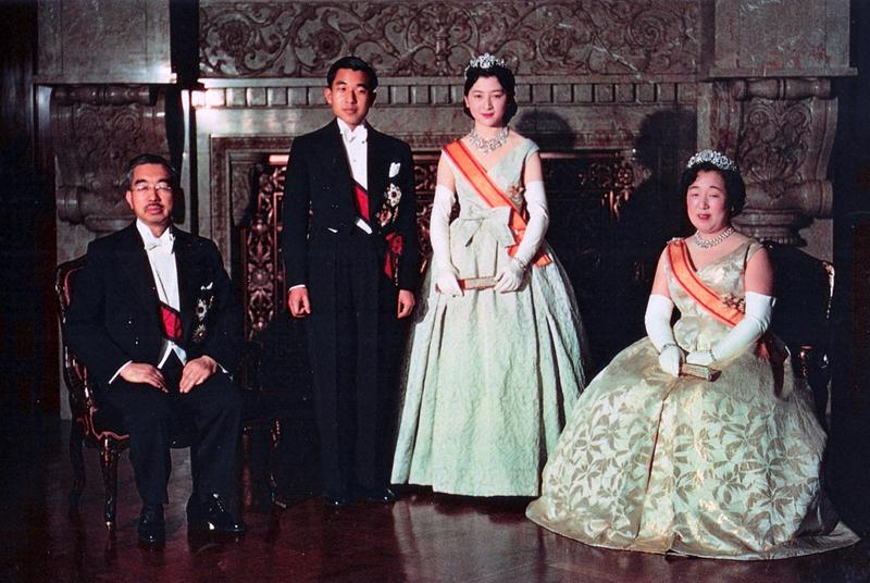 Crown Prince Akihito on his wedding day, April 10, 1959.