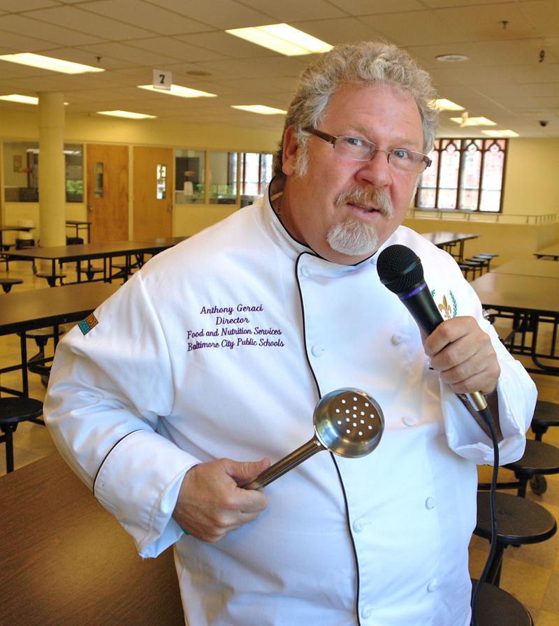 Chef Tony Geraci, who's featured in the documentary "Cafeteria Man," about his transformation of the school lunch program in Baltimore.