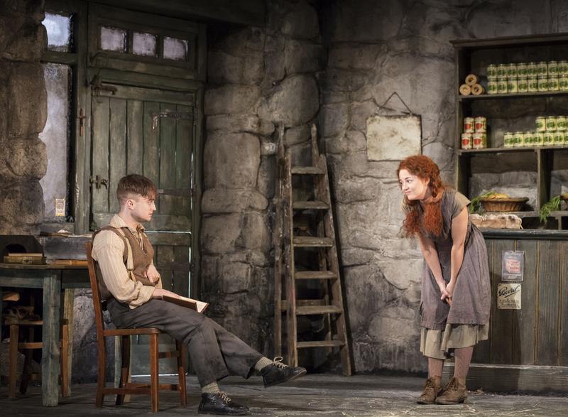 Daniel Radcliffe and Sarah Green in 'The Cripple of Inishmaan' at the Cort Theatre.