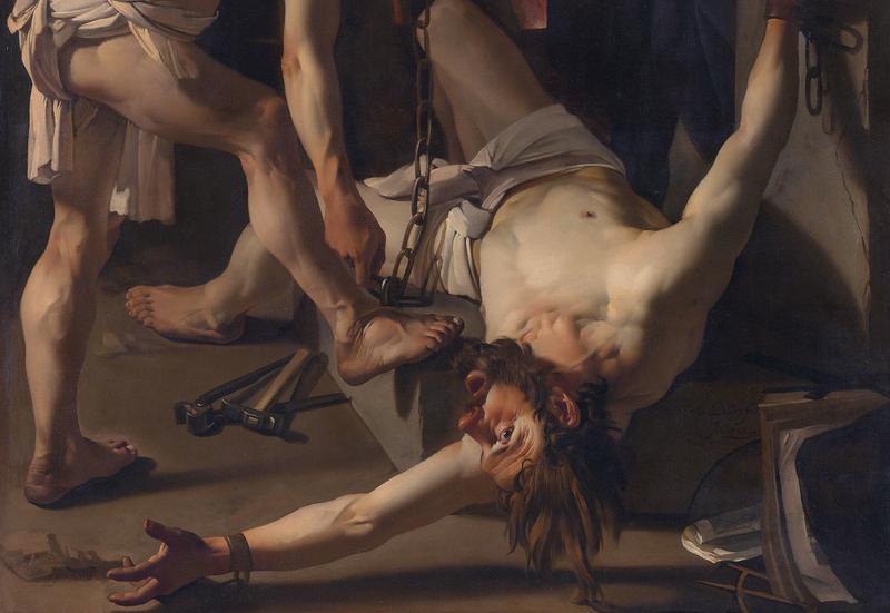 Prometheus chained by Vulcan