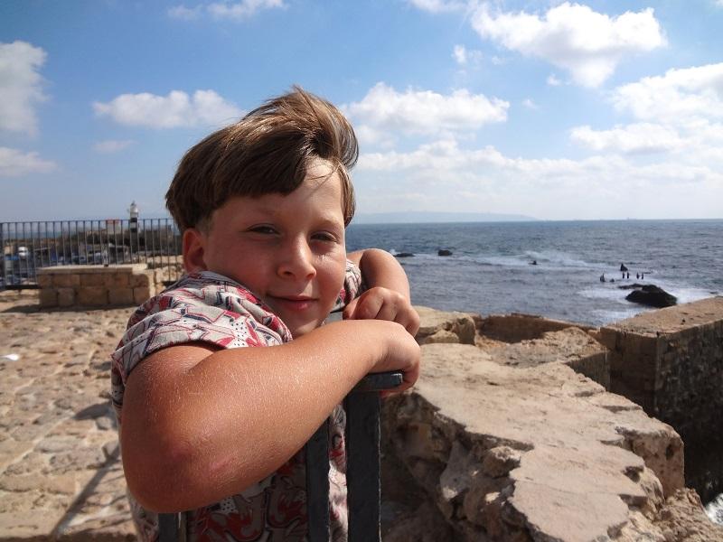 Salam and the sea, July 2013