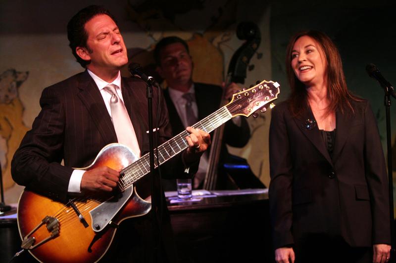 John Pizzarelli and Jessica Molaskey performing at the Cafe Carlyle on Tuesday night, September 9, 2008