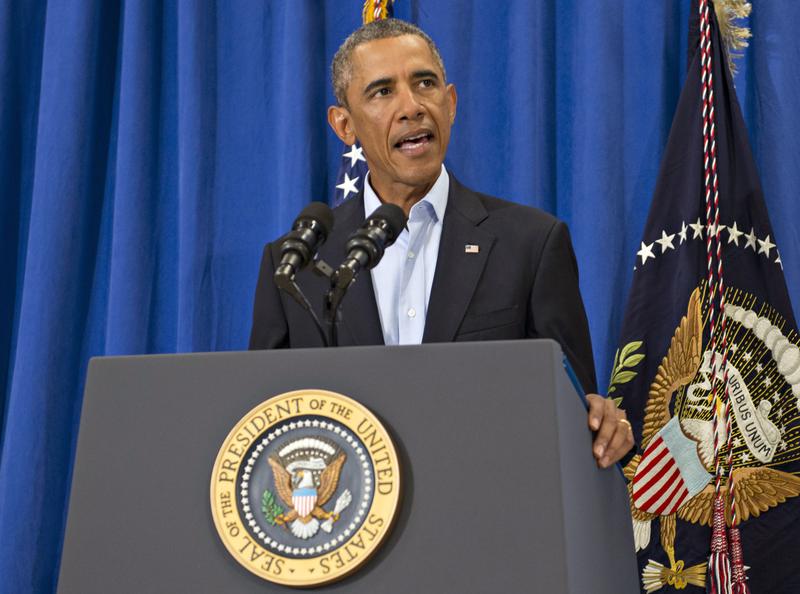 President Barack Obama makes a statement about the execution of American journalist James Foley by ISIS terrorists in Iraq. August 20, 2014