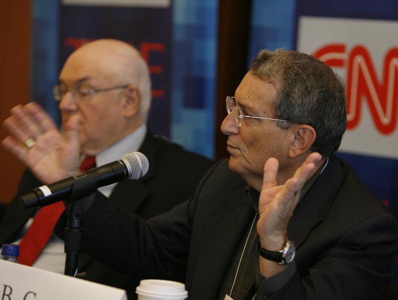 CEO of Greenberg Quinlan Rosner Stanley B. Greenberg speaks during CNN's Media Conference For The Election of the President 2008 at the Time Warner Center on October 14, 2008 in New York City.