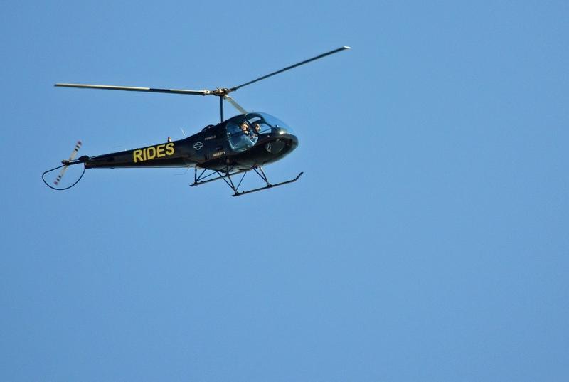 A tourist helicopter