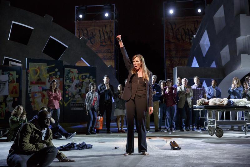 Elizabeth Marvel stars as Marc Antony in The Public Theater’s Free Shakespeare in the Park production of "Julius Caesar."