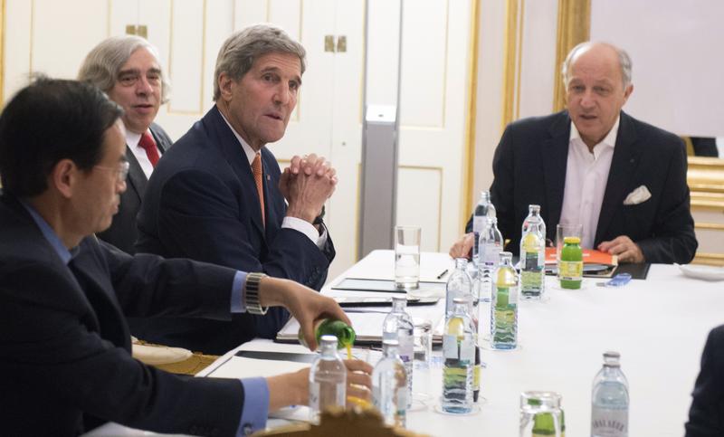 US Secretary of State John Kerry meets in Vienna on July 14, 2015, for talks on an Iranian nuclear deal.