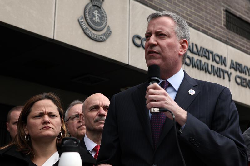 City Council Speaker Melissa Mark-Viverito at an event earlier this year with Mayor Bill DeBlasio.