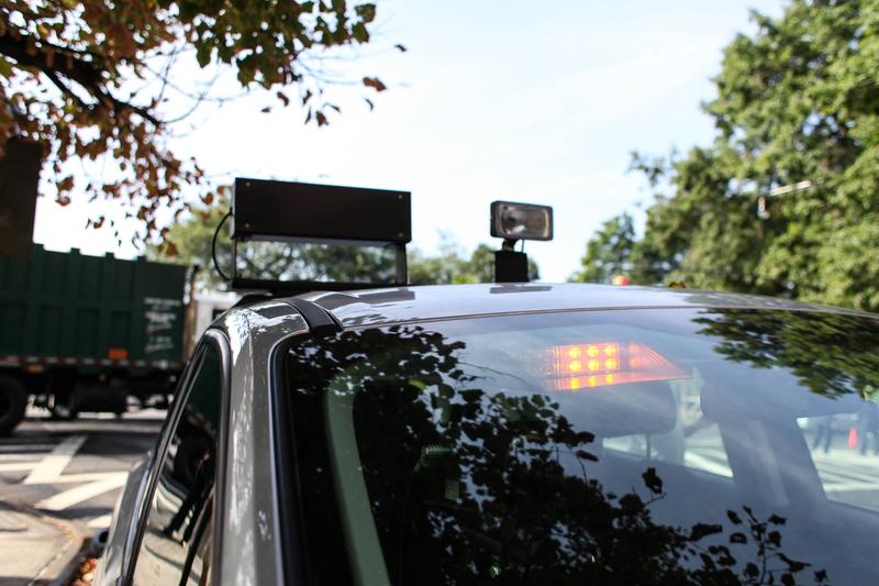 Mobile speed camera, used to take pictures of cars speeding near schools. The city hopes to have 140 cameras installed by the end of the 2016.