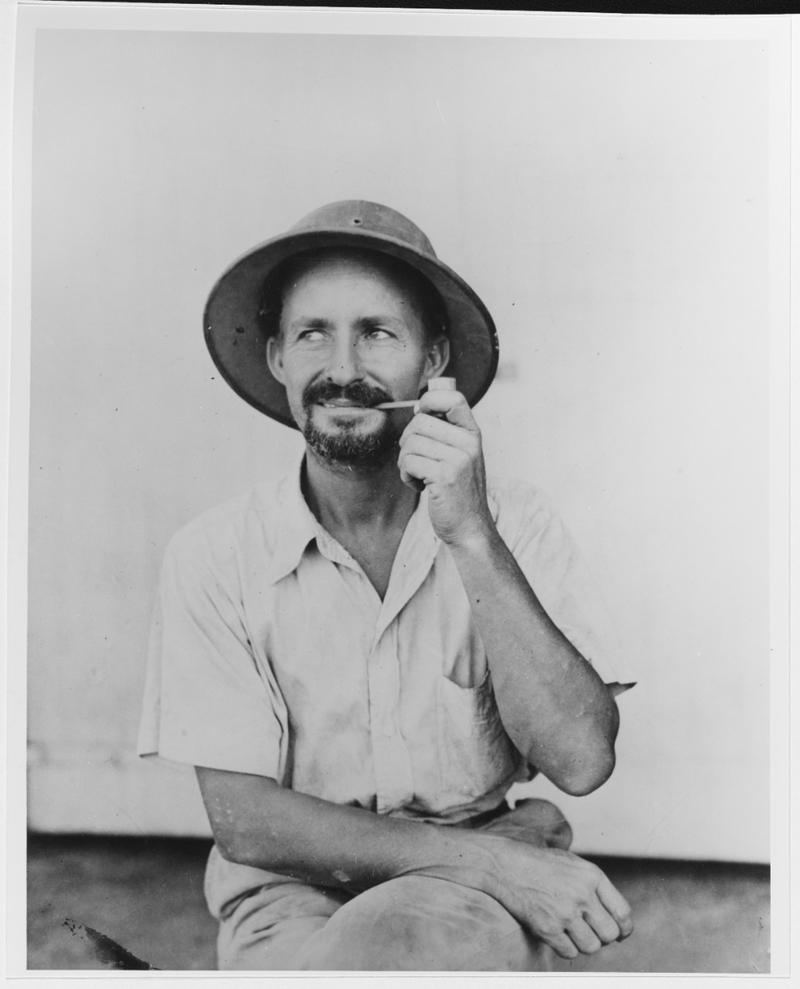 Lieutenant Commander John H. Morrill II, USN 6-foot moor launch, May-June 1942 upon arrival in Australia after escaping from Manila Bay.