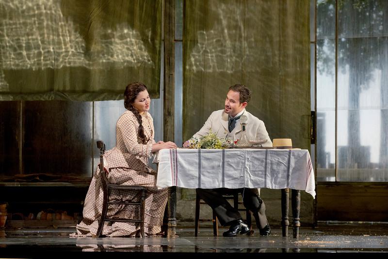 Anna Netrebko as Tatiana and Mariusz Kwiecien as the title character of Tchaikovsky's "Eugene Onegin."