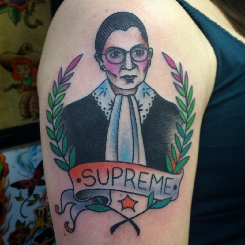Ruth Bader Ginsberg Tattoo