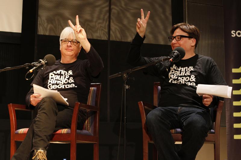 After their triumphant showing at the Beatles vs. Rolling Stones Smackdown, Mike and Paul Myers returned to Soundcheck to play some of their favorite songs.