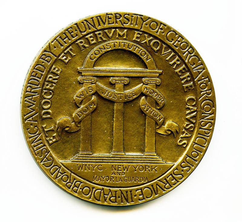 WNYC's first Peabody Award shared with Mayor F.H. La Guardia.