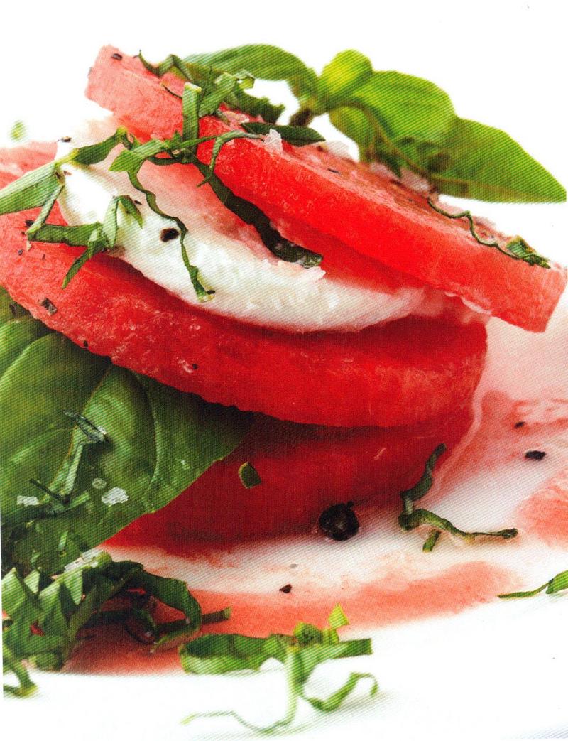 Rozanne Gold shares recipes for summer produce, like watermelon and basil.