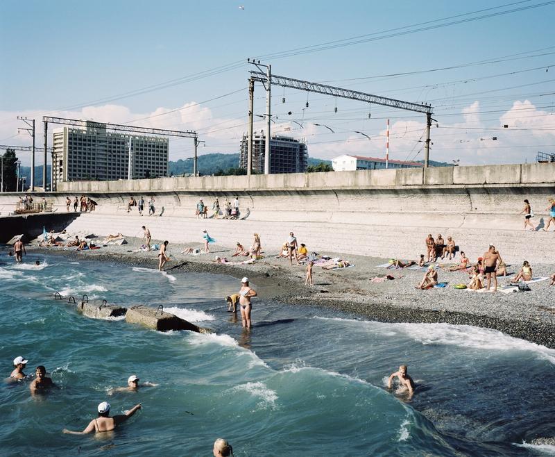The beach, Adler, Sochi region, 2011
