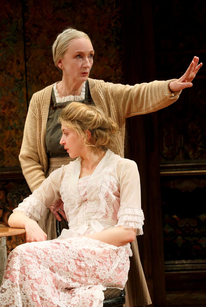 Kathleen Chalfant and Nina Arianta in David Grimm's "Tales from Red Vienna," directed by Kate Whoriskey, at Manhattan Theatre Club at New York City Center - Stage 1