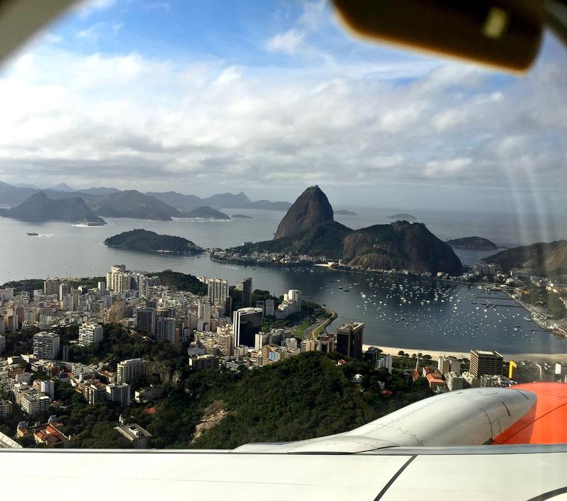 View of Rio de Janeiro from the plane