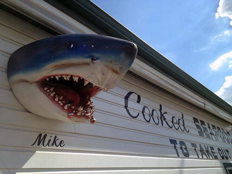 Shark imagery persists in Matawan, NJ, the site of a fatal attack.