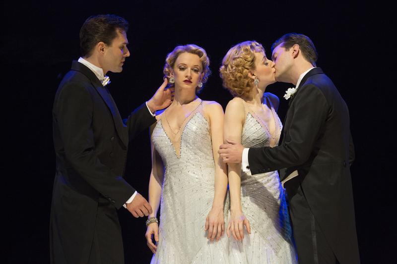 Ryan Silverman, Emily Padgett, Erin Davie and Matthew Hydzik in a scene from "Side Show"