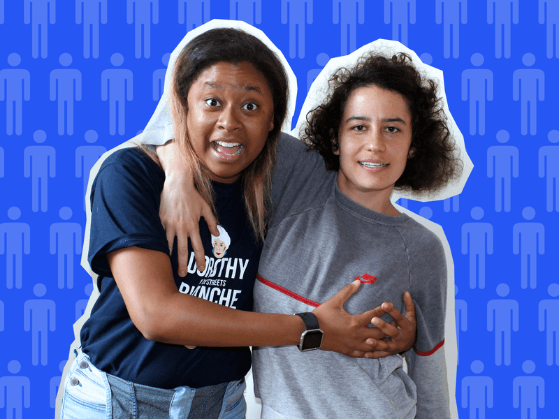 Ilana Glazer and Phoebe Robinson in Sooo Many White Guys, a new podcast from WNYC Studios.