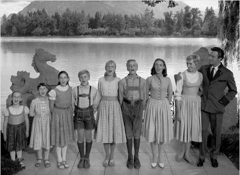 A scene from the film "The Sound of Music," starring Julie Andrews and Christopher Plummer, released by 20th Century Fox in 1965.