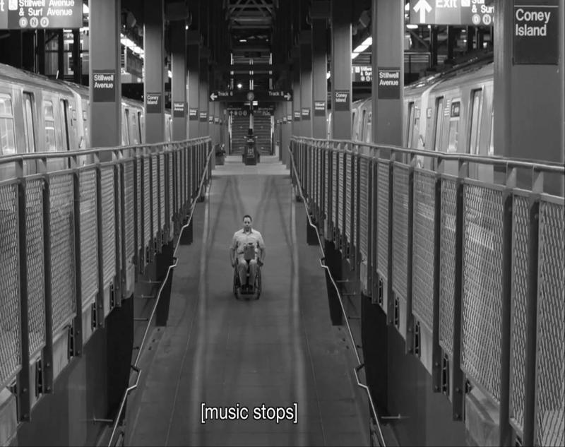 A still from the short film "The Commute," directed by Jake McCafee and featured in the 2014 ReelAbilities film festival.