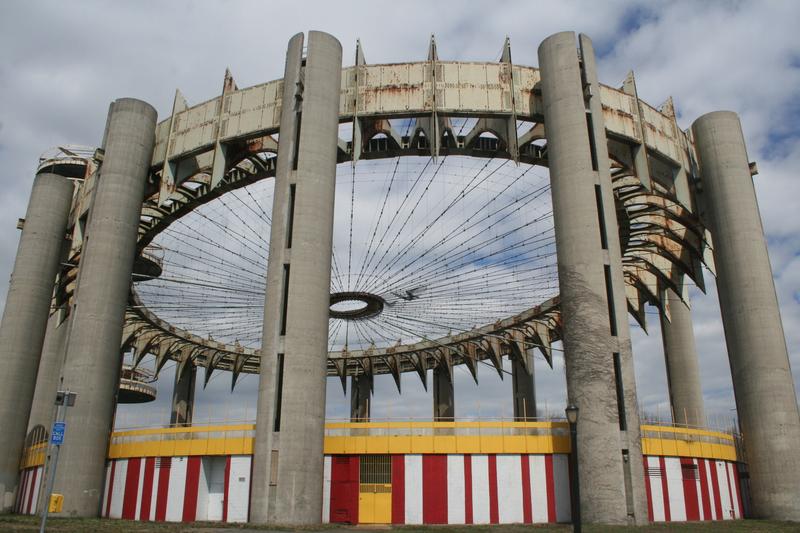 What's left of the New York State Pavilion, built for the 1964 World's Fair.