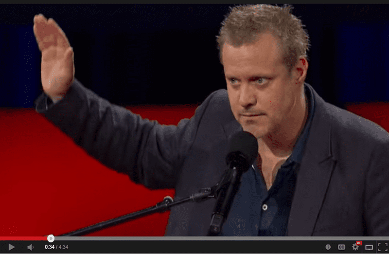 Ze Frank administers "The Human Test" during a TED Talk